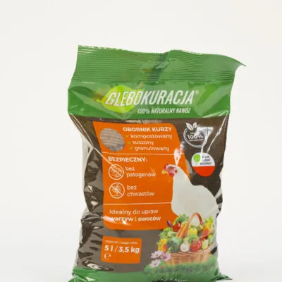 Organischer granulierter Hühnermist 5L (3,5kg) Dünger Glebokuracja