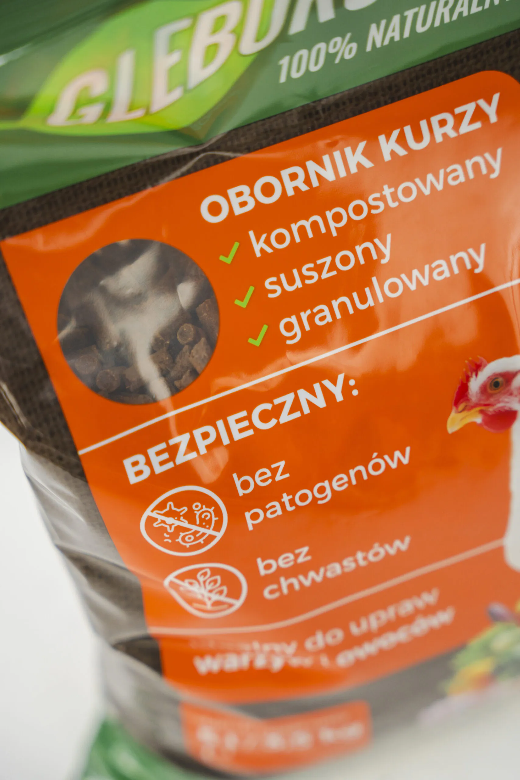 Organischer granulierter Hühnermistdünger 20 l (14 kg) Glebokuracja