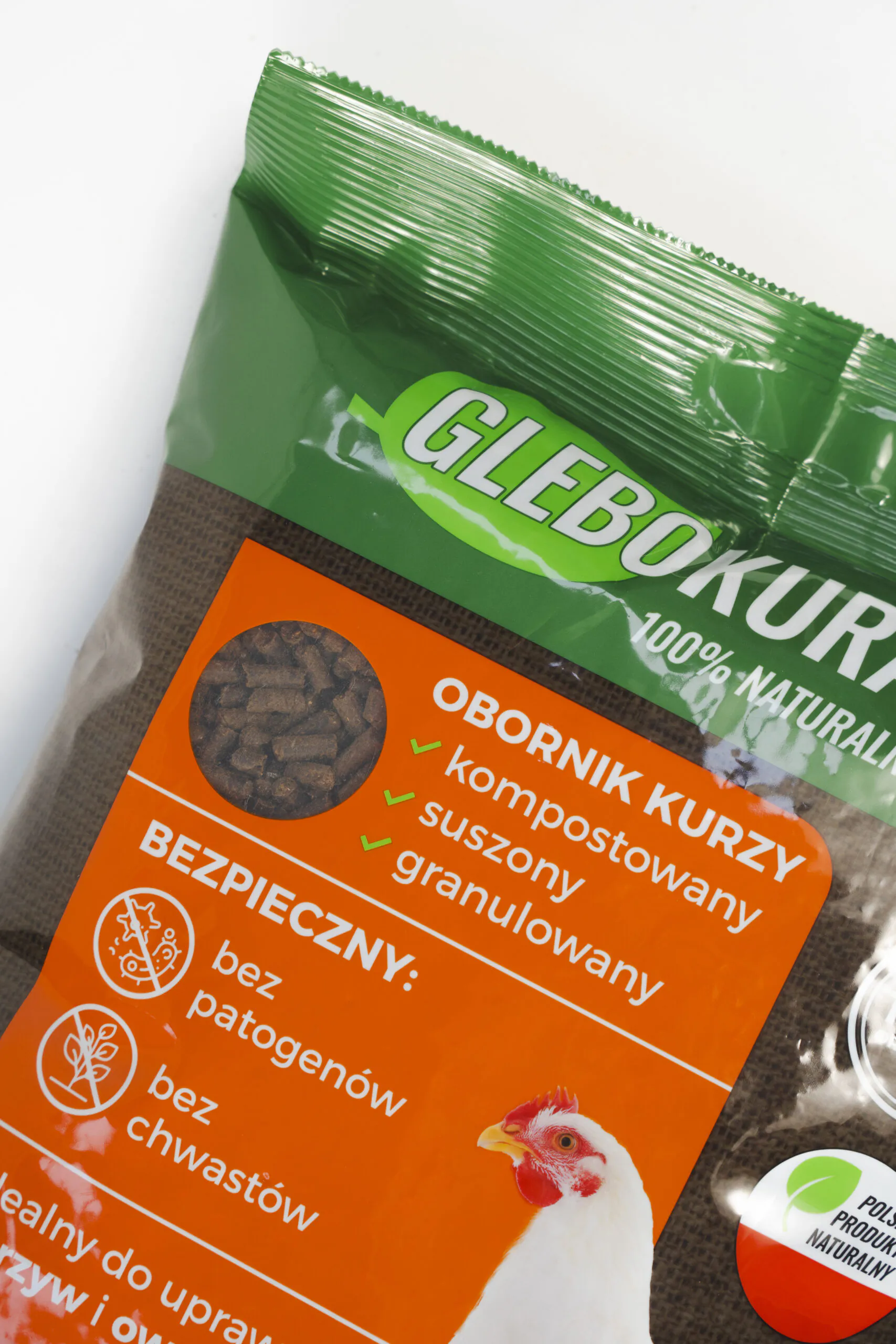 Organischer granulierter Hühnermistdünger 20 l (14 kg) Glebokuracja