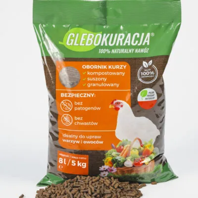 Organischer Hühnermist granuliert 8 L (5 kg) Dünger Glebokuracja